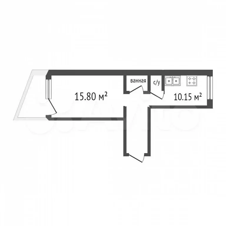 1-к. квартира, 41 м, 14/24 эт. - Фото 0