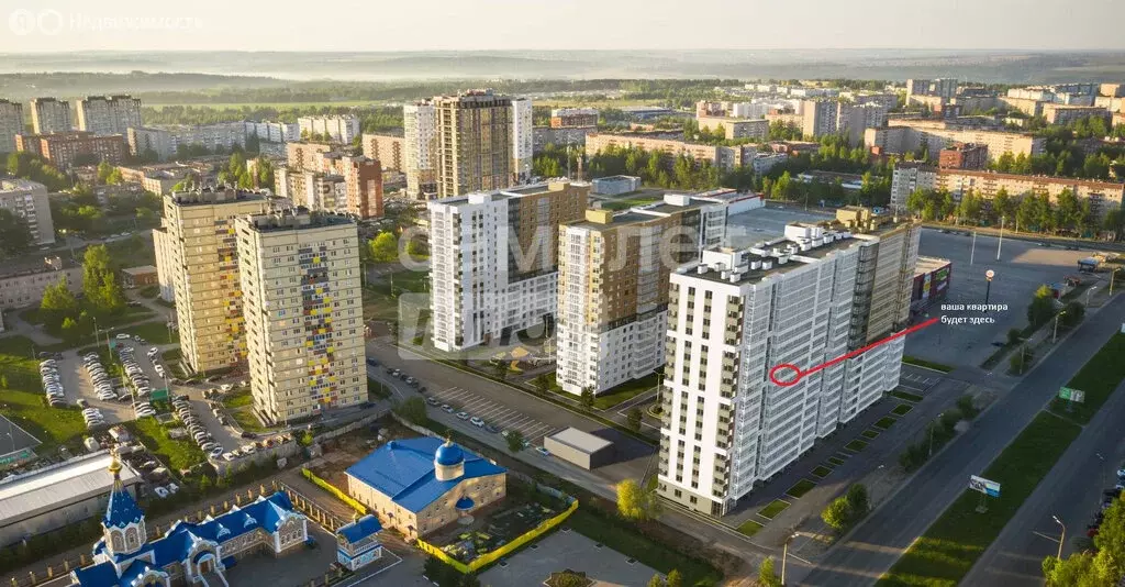 1-комнатная квартира: Ижевск, Молодёжная улица, 107В (34.4 м) - Фото 1
