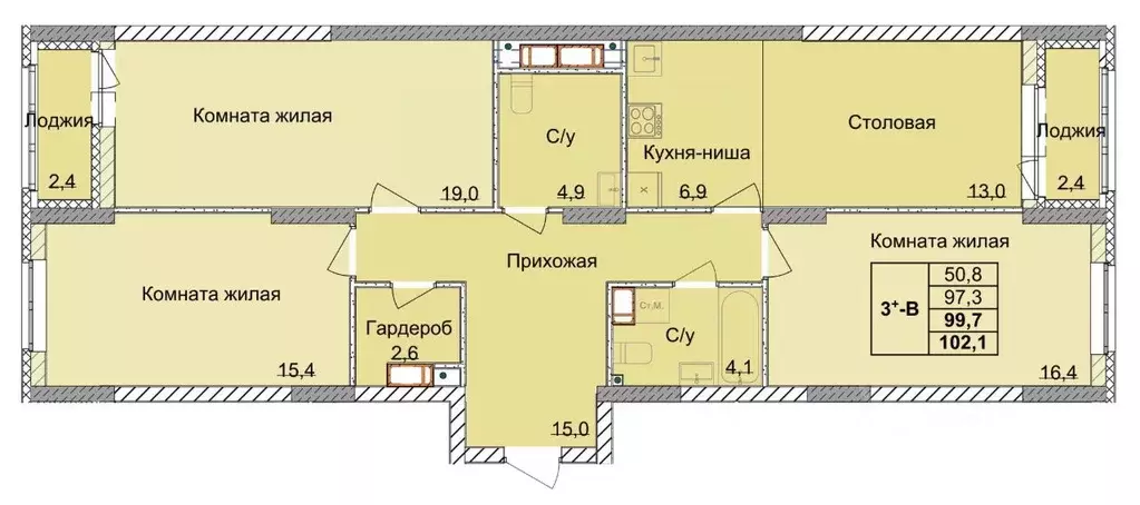 3-к кв. Нижегородская область, Нижний Новгород 1-я Оранжерейная ул. ... - Фото 0