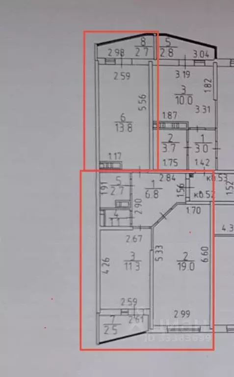 2-к кв. Адыгея, Тахтамукайский район, Яблоновский пгт Луговая ул., 7/6 ... - Фото 2