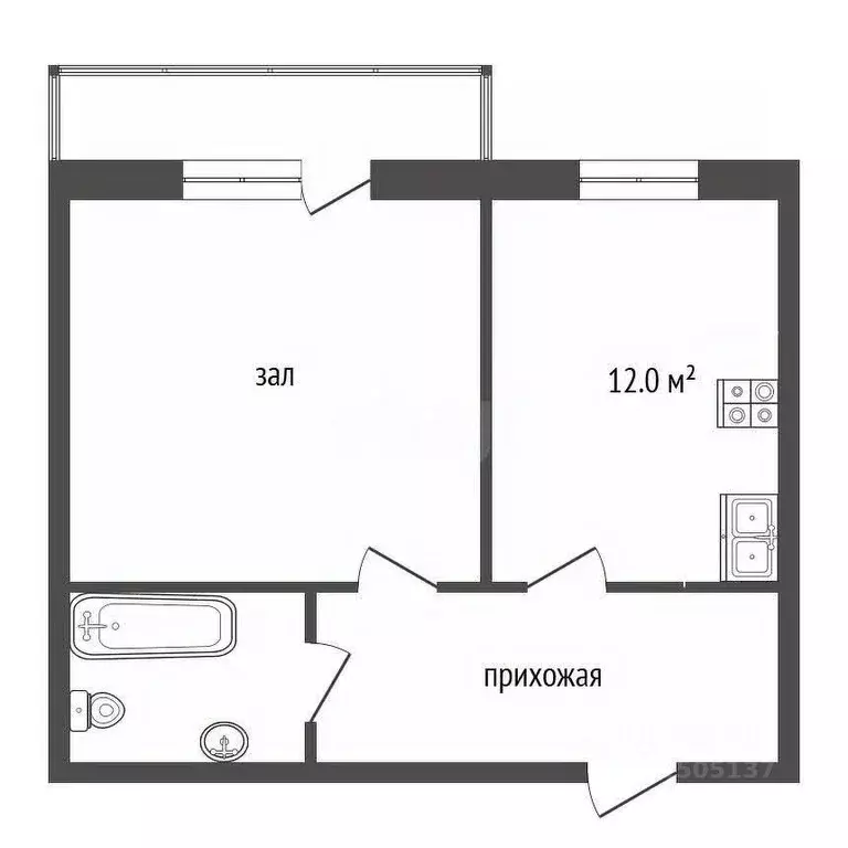 1-к кв. Тамбовская область, Мичуринск Липецкое ш., 110Б (36.0 м) - Фото 1