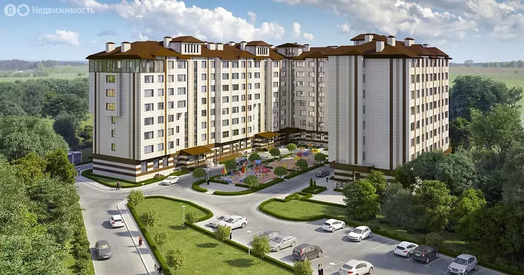 1-комнатная квартира: Новая Адыгея, улица Тургеневское шоссе, 10к1 ... - Фото 1