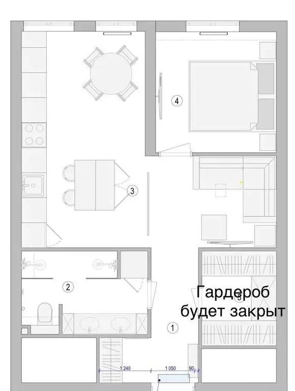 1-комнатная квартира: Москва, улица Лобачевского, 120к1 (48 м) - Фото 1