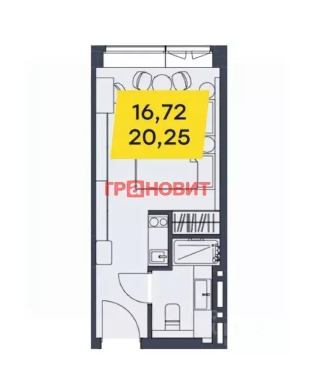 Студия Новосибирская область, Новосибирск ул. Николая Островского, 58 ... - Фото 2