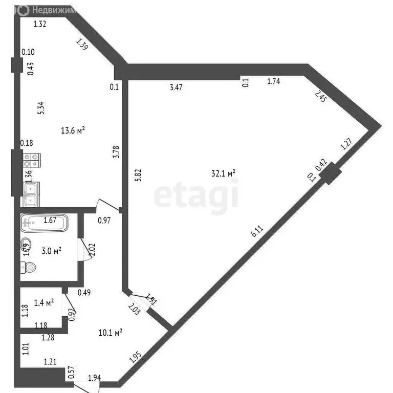 1-комнатная квартира: Анапа, микрорайон Алексеевка, Зелёная улица, 1А ... - Фото 1