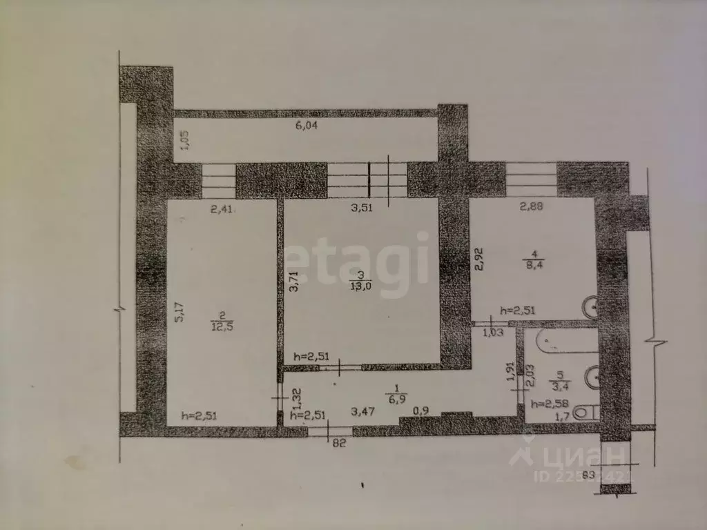 2-к кв. Удмуртия, Ижевск Автозаводская ул., 21А (44.2 м) - Фото 2