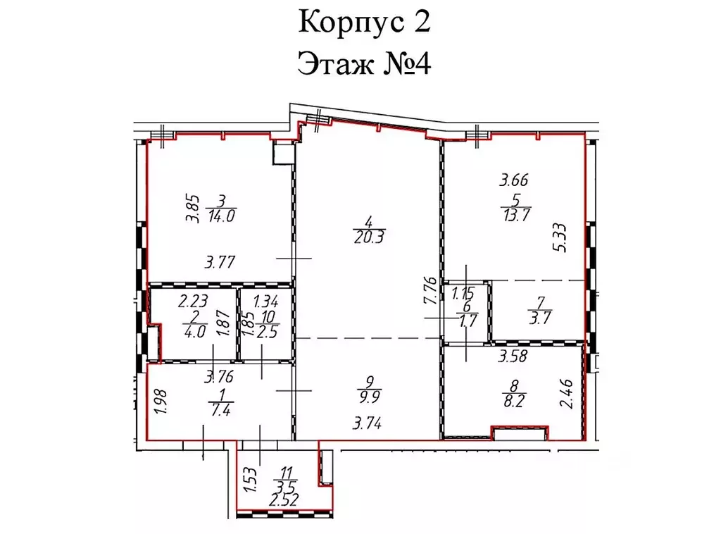 2-к кв. Москва Летниковская ул., 11к1 (88.9 м) - Фото 2