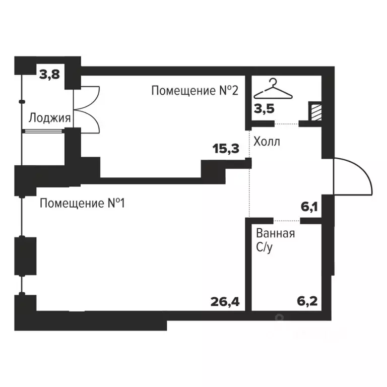 1-к кв. Челябинская область, Челябинск ул. Труда, 157А (57.3 м) - Фото 0