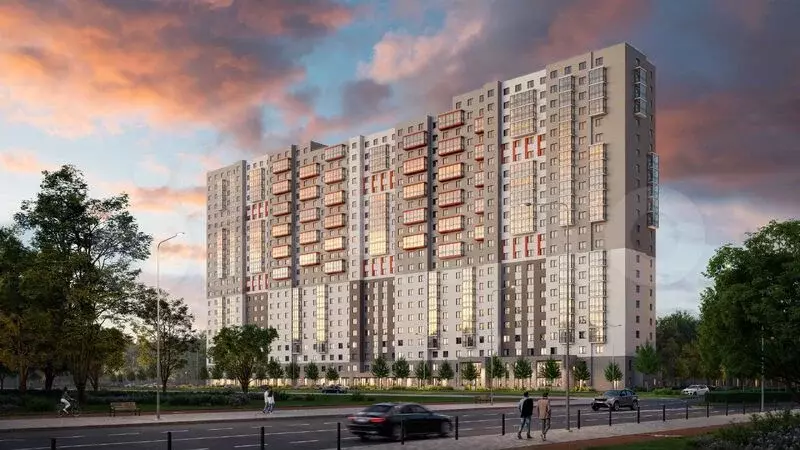 Квартира-студия, 21,1 м, 4/22 эт. - Фото 1