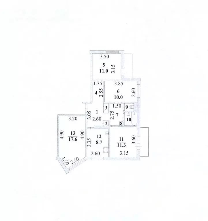 4-к кв. Липецкая область, Липецк ул. Доватора, 8 (76.9 м) - Фото 1