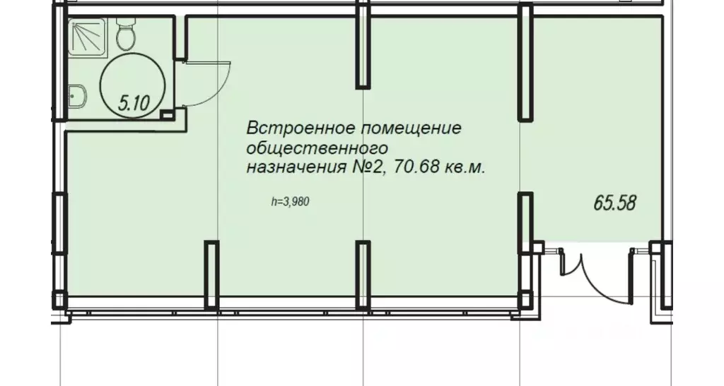 Помещение свободного назначения в Татарстан, Казань Статный жилой ... - Фото 0