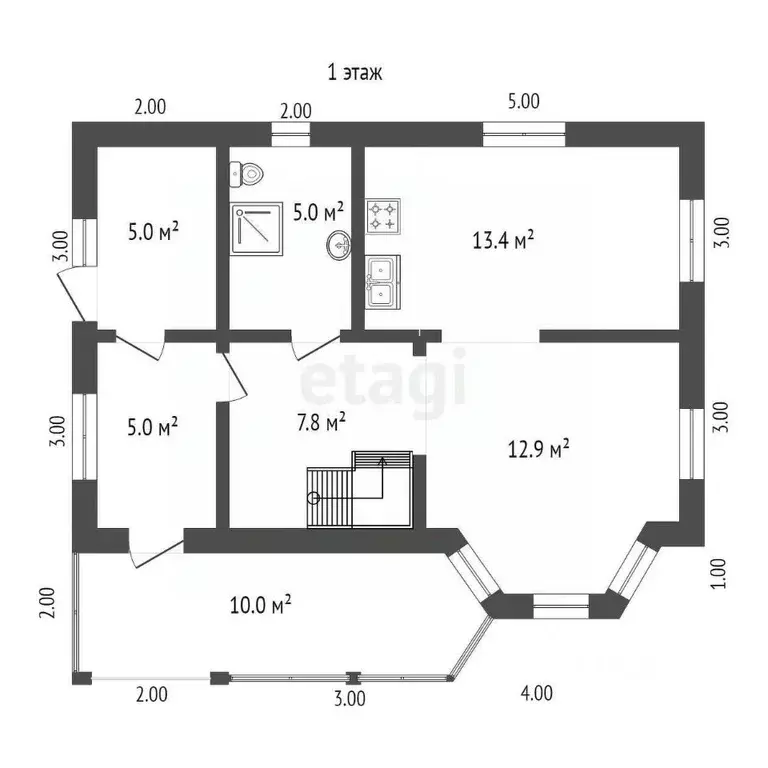 Дом в Московская область, Клин городской округ, д. Афанасово 6 (99 м) - Фото 2