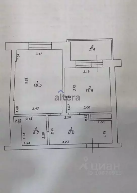 1-к кв. Татарстан, Казань Горки-3 мкр, ул. Дубравная, 14А (43.8 м) - Фото 0