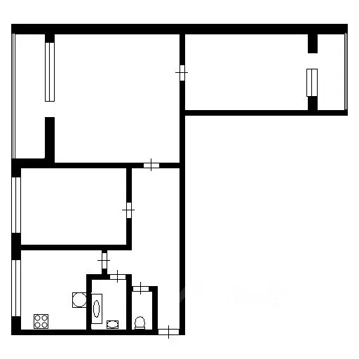 3-к кв. Санкт-Петербург ул. Асафьева, 12К1 (57.4 м) - Фото 2