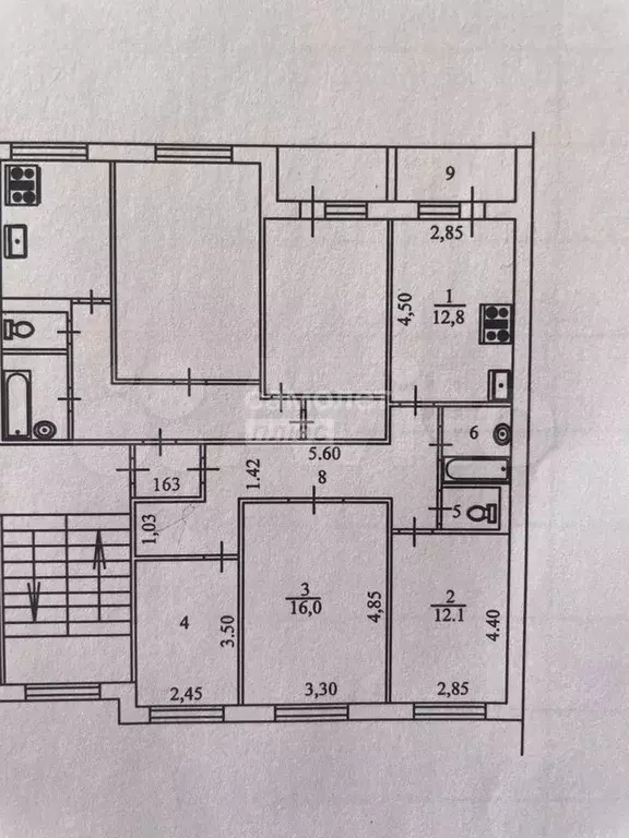 3-к. квартира, 66 м, 7/9 эт. - Фото 0