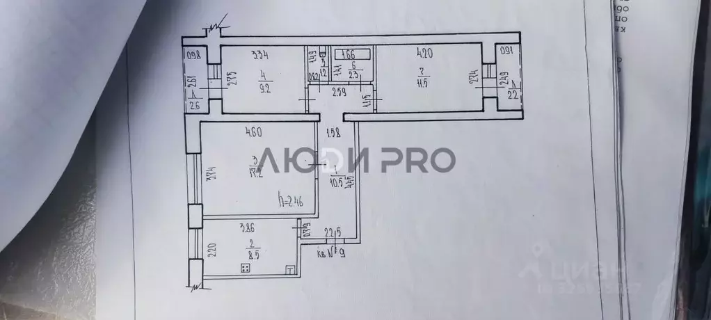3-к кв. Башкортостан, Уфа Транспортная ул., 46/1 (63.9 м) - Фото 1