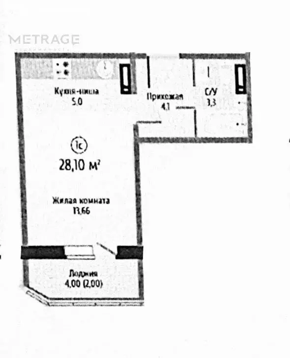 1-комнатная квартира: Новосибирск, Вертковская улица, 125 (28.1 м) - Фото 0