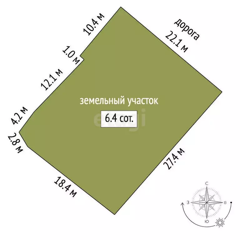 Участок в Тобольск, Зелёная улица (6.36 м) - Фото 0