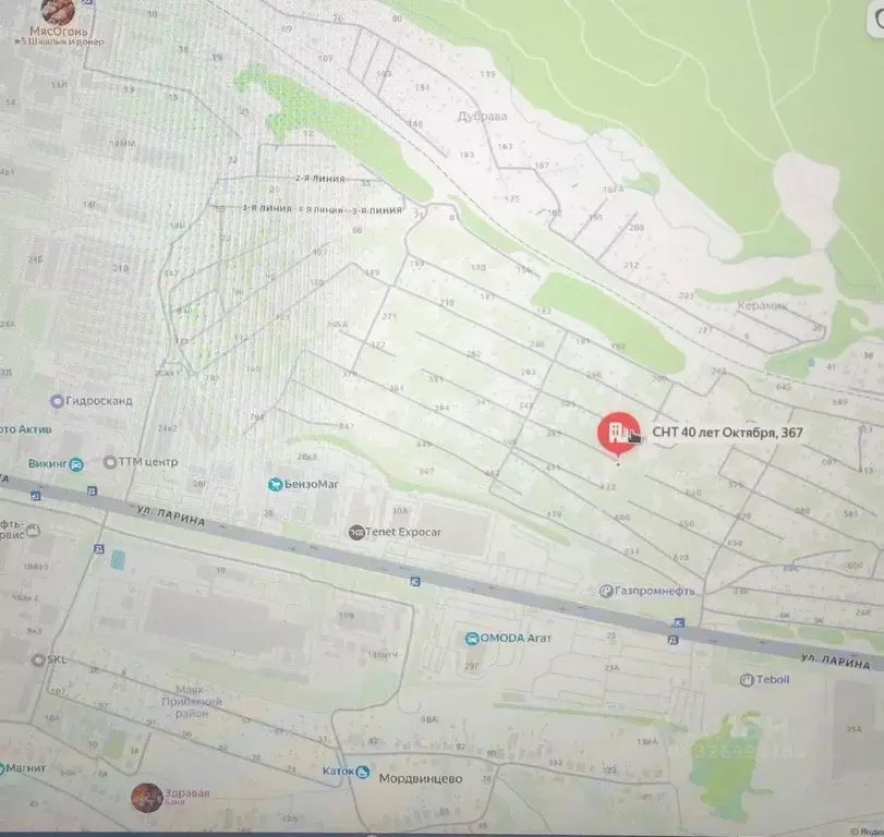 Участок в Нижегородская область, Нижний Новгород 40 лет Октября СНТ, ... - Фото 1