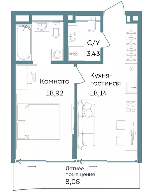 1-к кв. Крым, Саки ул. Морская (48.55 м) - Фото 0