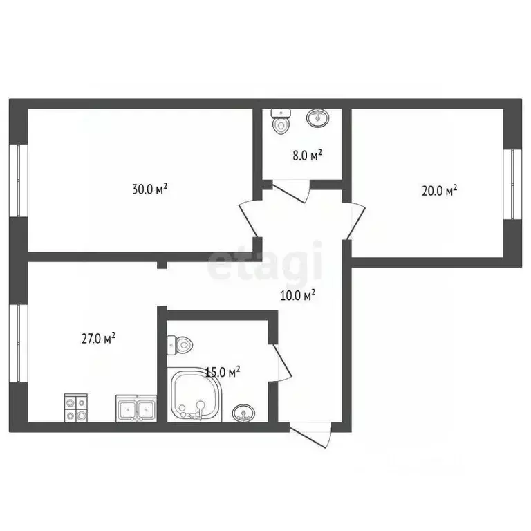 2-к кв. Самарская область, Самара Солнечная ул., 42 (110.0 м) - Фото 2