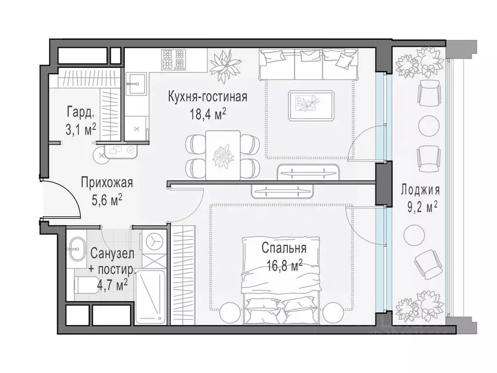 2-к кв. Москва ул. Виктора Маслова, 2 (54.2 м) - Фото 0
