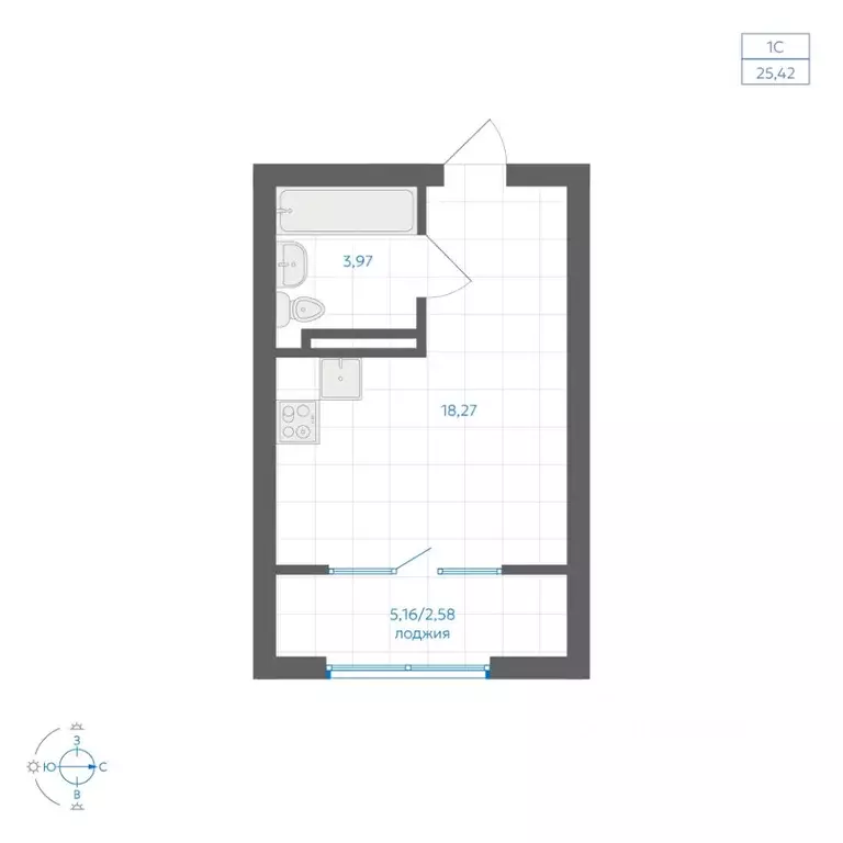 Студия Челябинская область, Челябинский городской округ, пос. ... - Фото 1