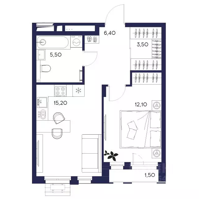 1-к кв. Пензенская область, Пенза Засурье мкр, Лес жилой комплекс ... - Фото 1