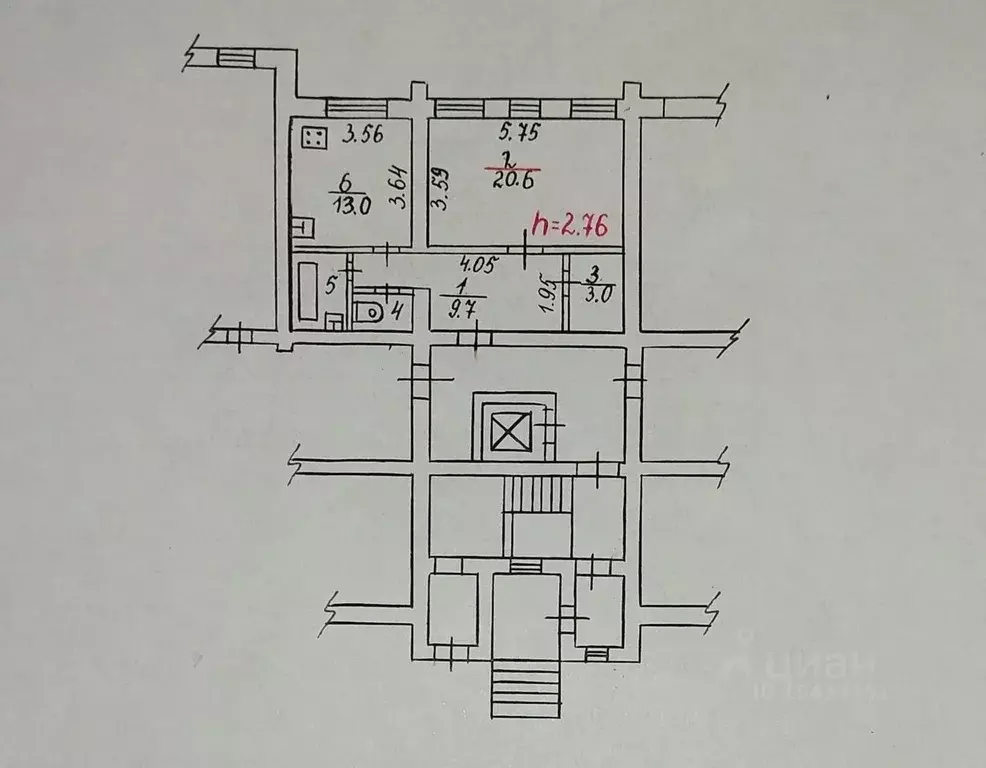 1-к кв. Псковская область, Псков Красноармейская ул., 31 (51.1 м) - Фото 1