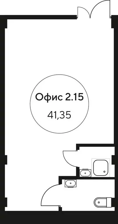 Офис (41.35 м) - Фото 1
