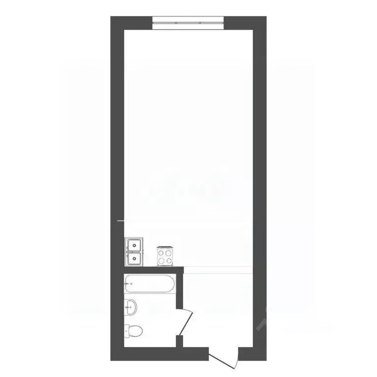 Студия Кемеровская область, Кемерово ул. Халтурина, 23 (16.8 м) - Фото 1