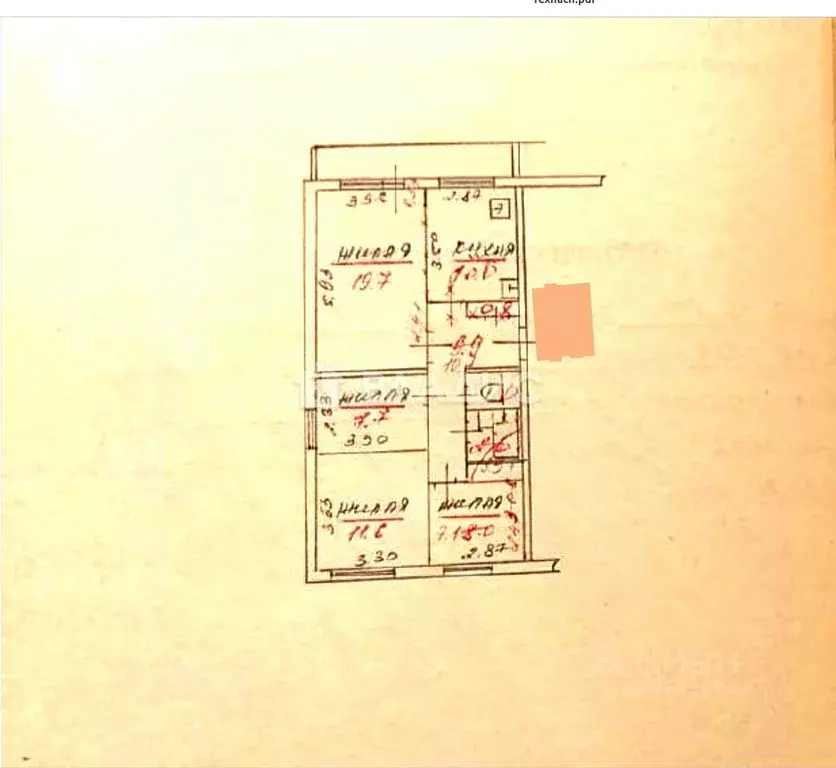 4-к кв. Карелия, Петрозаводск Лесной просп., 17 (72.3 м) - Фото 2
