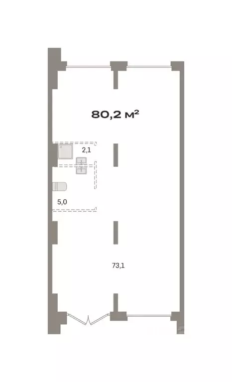 Помещение свободного назначения в Москва Тагильская ул., 6/1 (80 м) - Фото 1