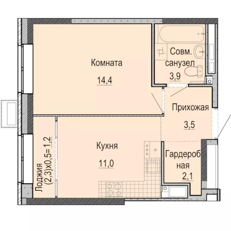 1-к кв. Удмуртия, Ижевск Ракетный жилрайон, 3-й мкр, Умные Кварталы ... - Фото 0