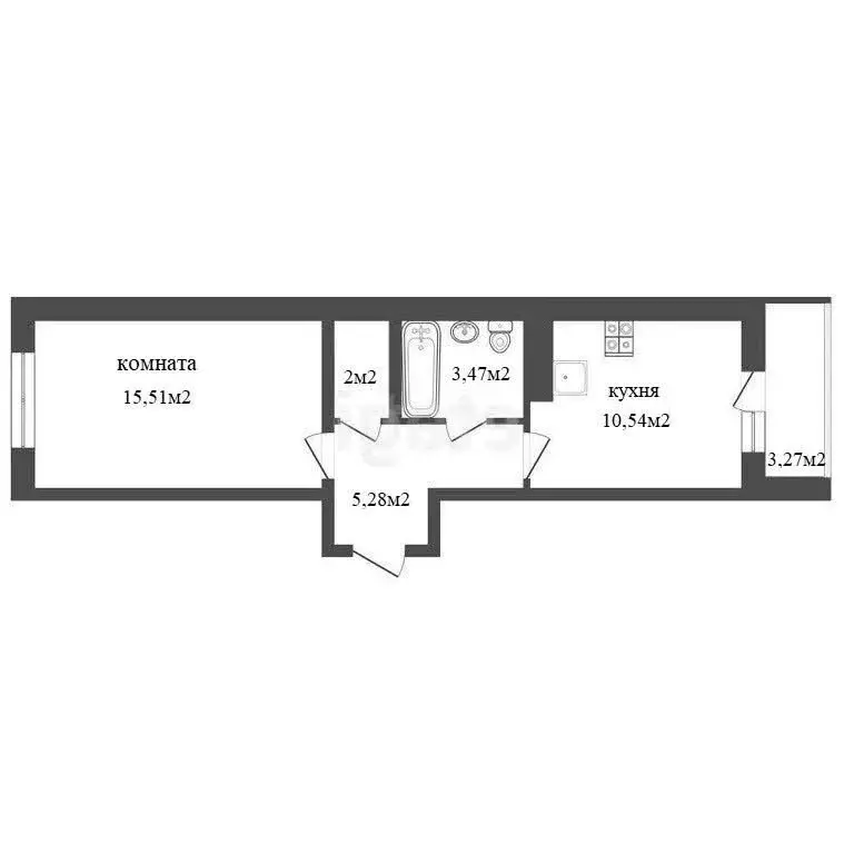 1-комнатная квартира: Псков, улица Юности, 22 (36.6 м) - Фото 1