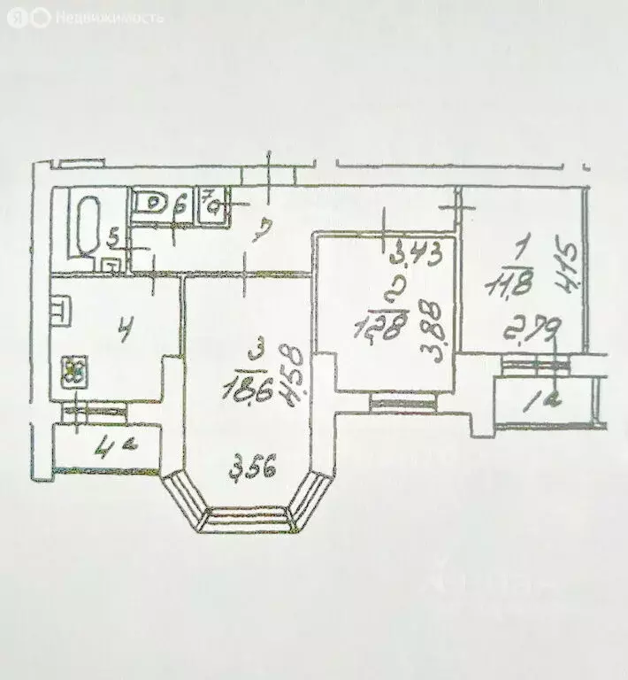 3-комнатная квартира: Москва, улица Гарибальди, 10к4 (66.7 м) - Фото 0