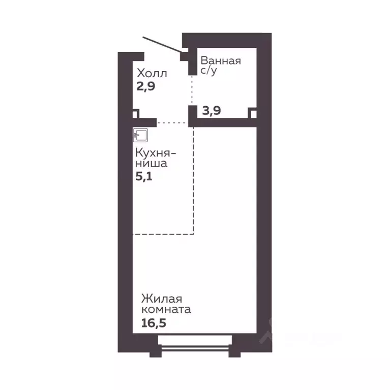 1-к кв. Свердловская область, Екатеринбург Уралмаш жилрайон, Голос ... - Фото 1