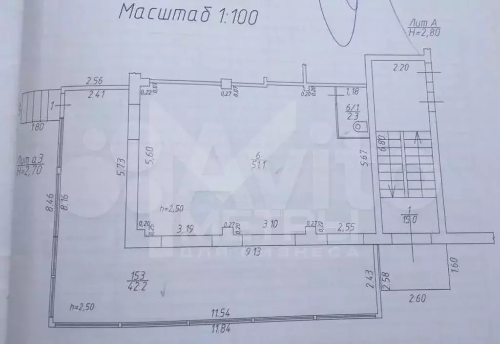 Помещение в фмр, свободного назначения, 1 этаж, 1 линия, 95,6 м2 - Фото 0