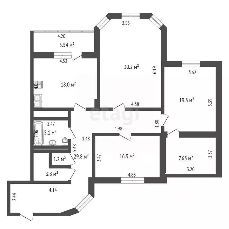 3-к кв. Пензенская область, Пенза ул. Пушкина, 49 (139.0 м) - Фото 1