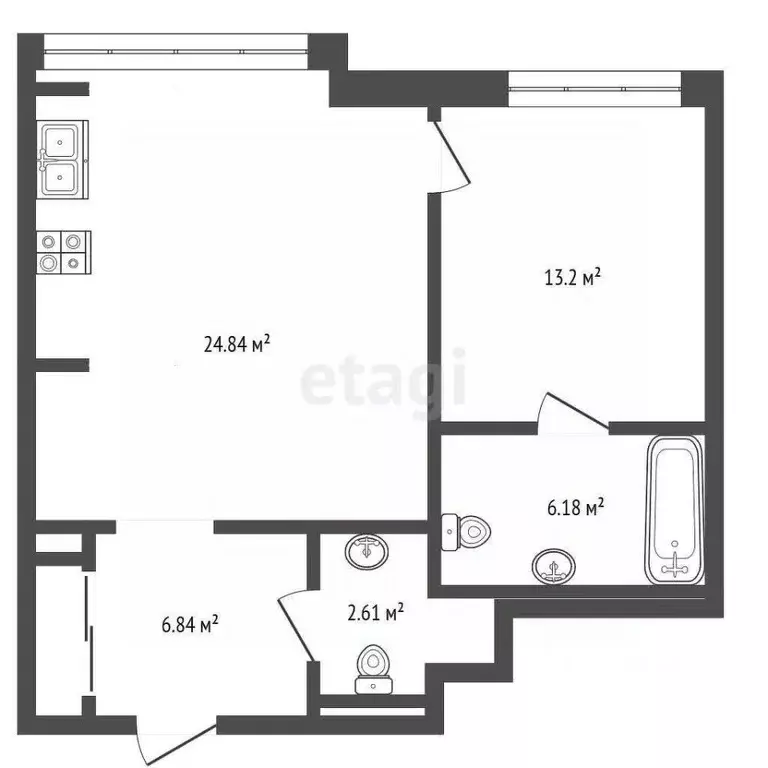 2-к кв. Москва 2-я Брестская ул., 6 (57.1 м) - Фото 2