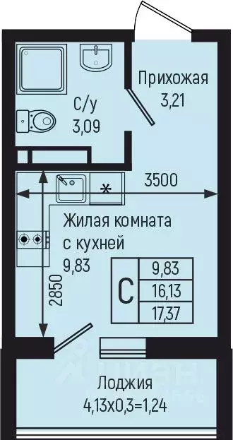 Студия Краснодарский край, Туапсинский муниципальный округ, с. Небуг ... - Фото 0