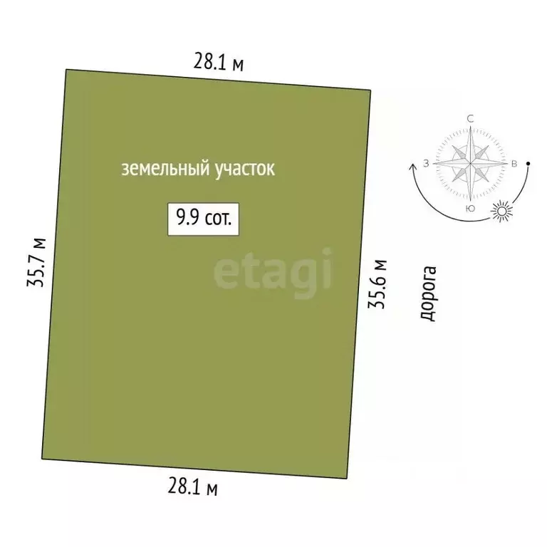 Участок в Тюменская область, Тюмень Большое Царево-2 СНТ,  (9.95 сот.) - Фото 0