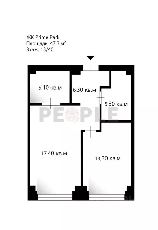 2-к кв. Москва Ленинградский просп., 37/3 (47.3 м) - Фото 2