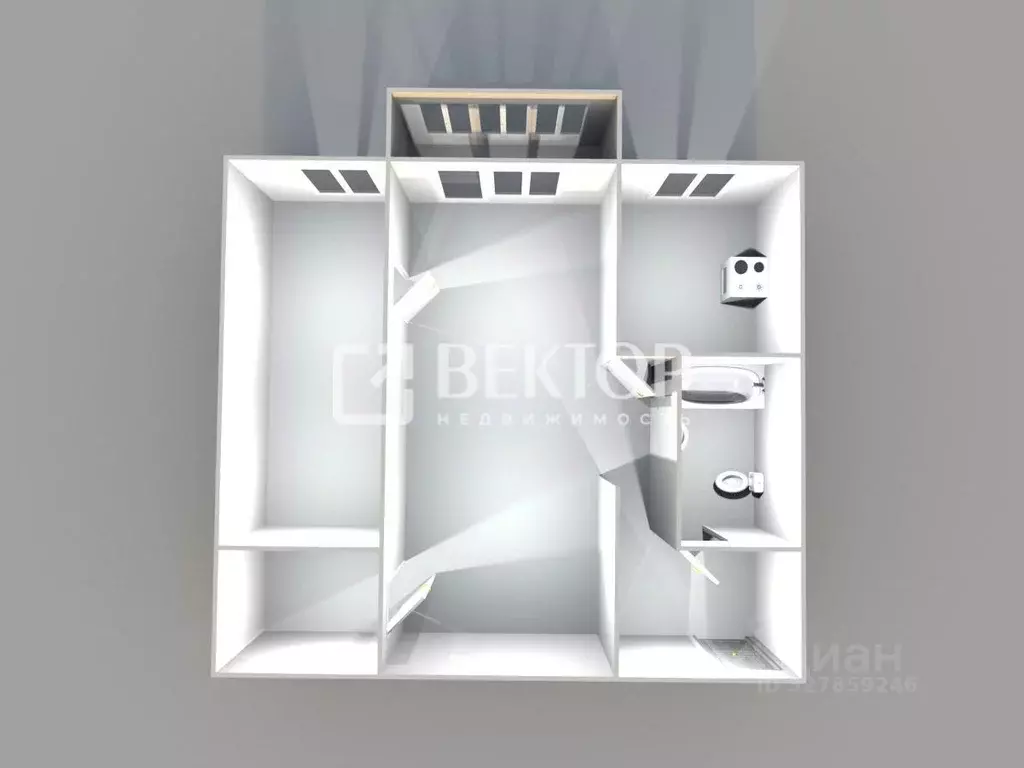 2-к кв. Костромская область, Костромской район, Сандогорское с/пос, ... - Фото 2