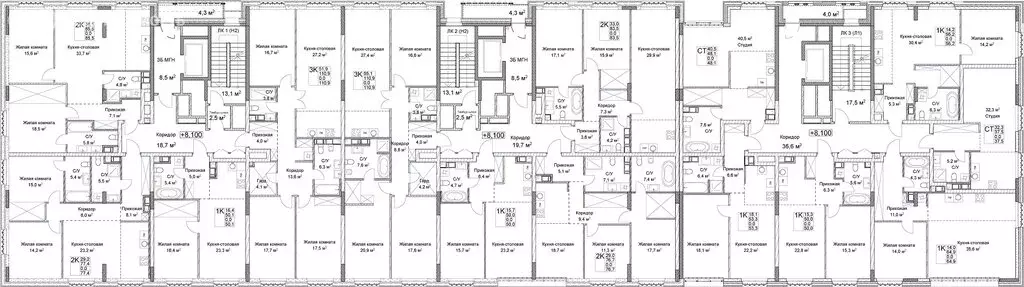 Квартира-студия: Нижний Новгород, Новая улица, 38 (37.5 м) - Фото 2