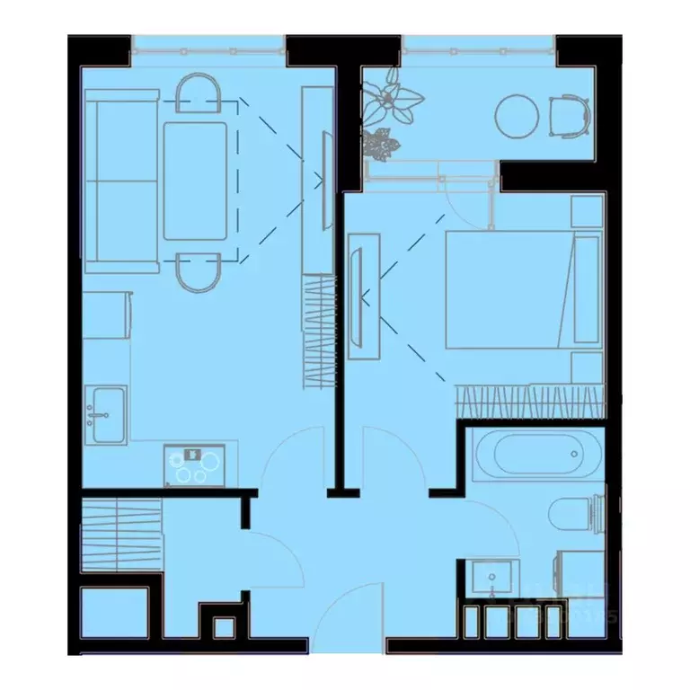 1-к кв. Приморский край, Уссурийск Кленовый парк жилой комплекс (42.7 ... - Фото 1