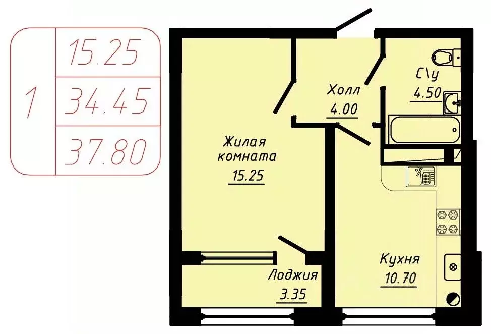 1-к кв. Ставропольский край, Кисловодск  (37.8 м) - Фото 0