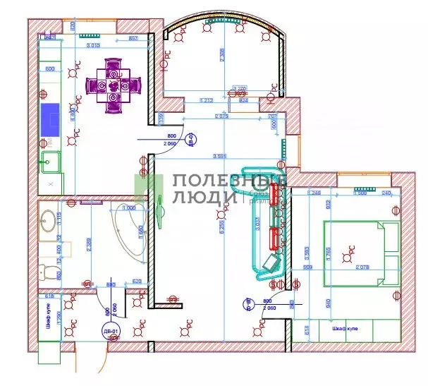 2-к кв. Башкортостан, Уфа Кавказская ул., 6/10 (59.0 м) - Фото 1