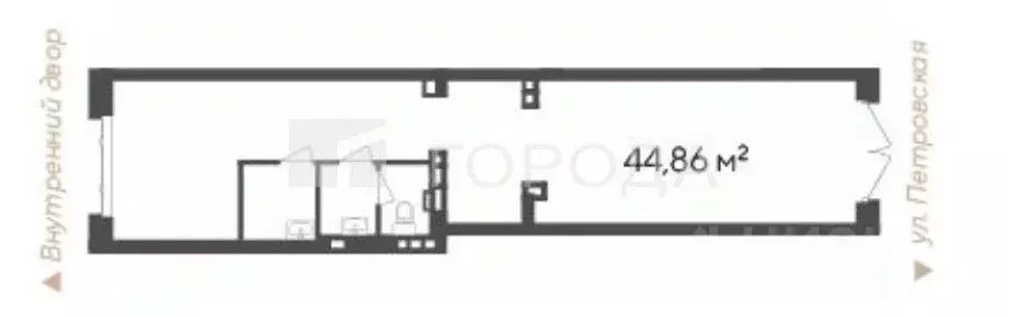 Офис в Новосибирская область, Новосибирск Кедровая ул., 79 (45 м) - Фото 2