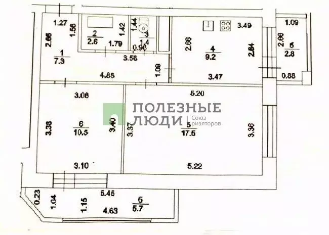 2-к кв. Башкортостан, Уфа Дагестанская ул., 10/1 (51.0 м) - Фото 1